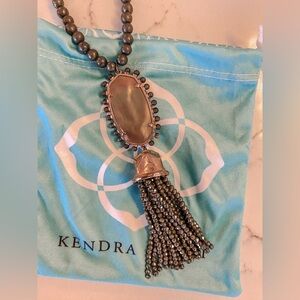 Kendra Scott Brown Mother of Pearl Tatiana Necklace